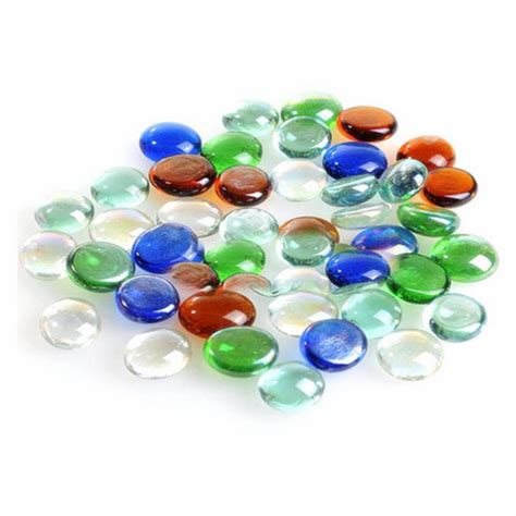 Assorted Multi Colour Decorative Glass Pebble Stones Beads Vase