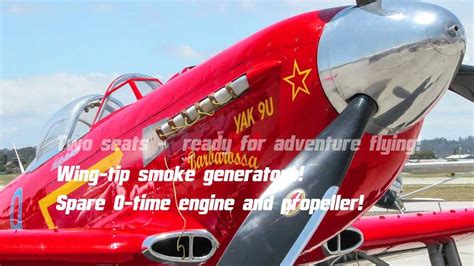 Yakovlev Yak 9 for Sale - Classic Aircraft Sales Ltd. - YouTube