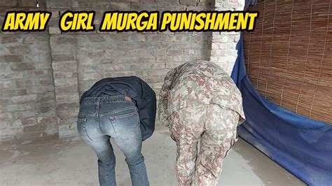 Army Girl Murga Punishment Murga Punishment Challenge Murga Punishment