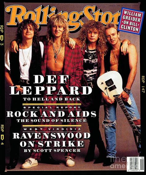 Def Leppard Photograph Rolling Stone Cover Volume 629 4301992