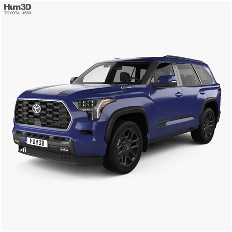 3d Model Of Toyota Sequoia Platinum 2022 Available For Download In Fbx