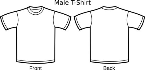 T Shirt Template Clip Art 108343 Free Svg Download 4 Vector