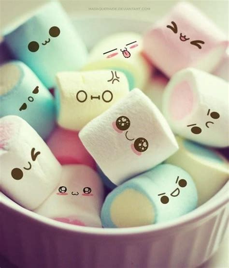 Pin by Aleksey on Fascinating Art | Cute marshmallows, Cute wallpaper