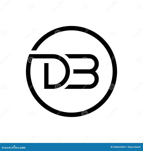 Initial Db Letter Logo Creative Typography Vector Template Creative