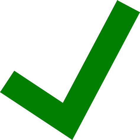 Green Tick Vector PNG Image PNG All PNG All