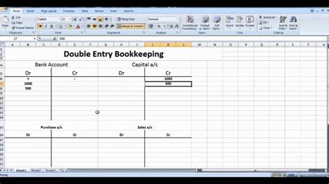 Double Entry Accounting Journal Template Excel Addictionary