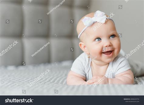 Cute Happy 7 Month Baby Girl Stock Photo 2000633774 Shutterstock