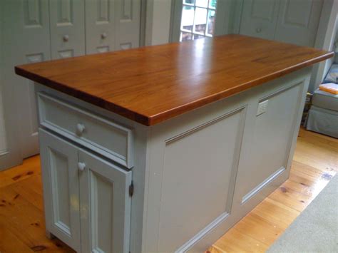 Hand Crafted Custom Kitchen Island Reclaimed Wood Top By Cape Cod