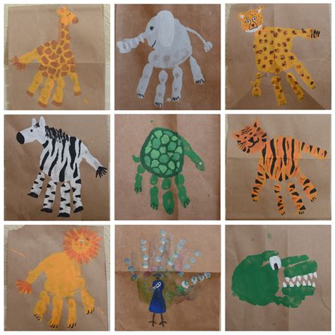 Animal Handprint Art Ideas