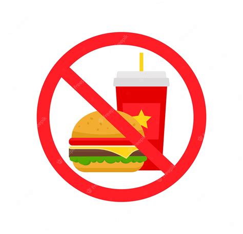 Premium Vector Fast Food Danger Label