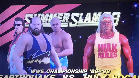 Hulk Hogan Vs Earthquake W Jimmy Hart Dino Bravo WWE Title 88