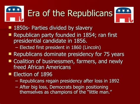 Chapter 5 Section 3 Two Party System In American History
