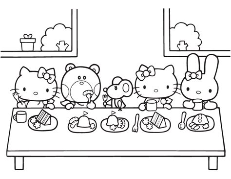 Hello Kitty Birthday Coloring Pages - Best Coloring Pages For Kids
