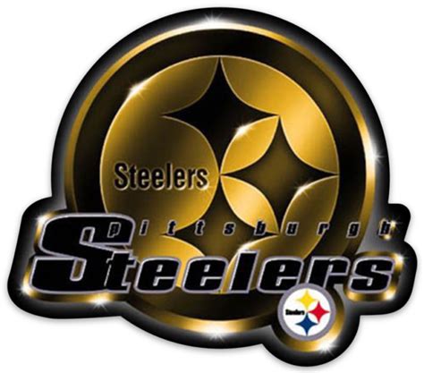 Pittsburgh Steelers Yellow Logo 8x8 Color Die Cut Decal Brand New