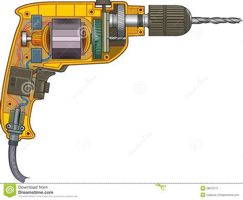 1 needs to be found for the lavatory level 2. Drilling machine stock vector. Illustration of sections ...