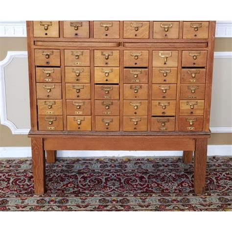 Institutional cards provide borrowing and interlibrary loan privileges, but do not allow remote access to electronic resources, due to vendor licensing restrictions. Vintage Quartered Oak Gaylord Bros. Inc 60 Drawer Library Index Card Catalog File Cabinet on ...
