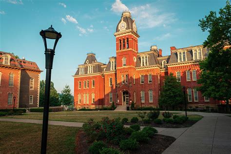 West Virginia University Campus Print Daybreak Photograph By Aaron Geraud Pixels