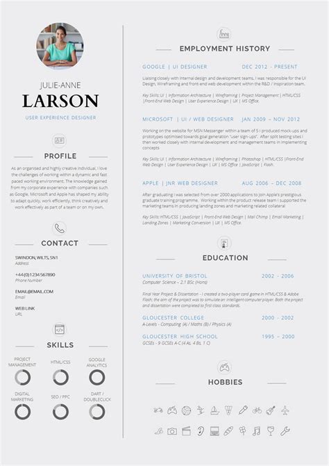 Download a free cv template (curriculum vitae template) for word. 13 Slick and Highly Professional CV Templates | Guru