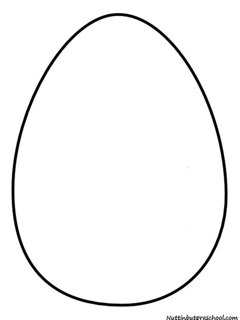 Download Blank Easter Egg Template Printable - Get Coloring Pages