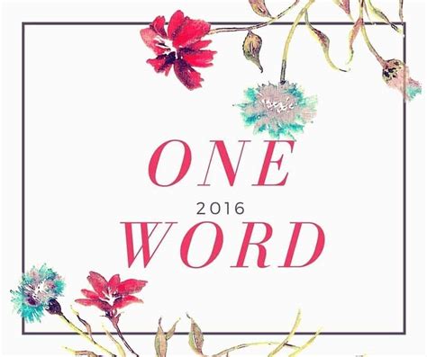 One Word 2016 An Alli Event