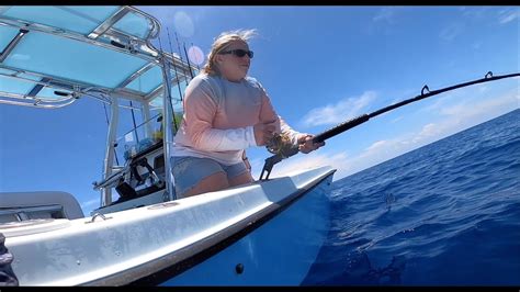 Catching Kingfish Grouper And Amberjack Off Miami Bottomfishing