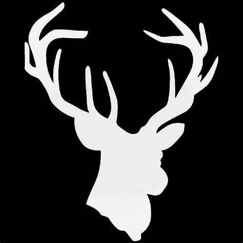 Deer Buck Head Hunting Sticker