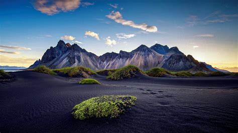 Vestrahorn Mountains Iceland Wallpaper Backiee