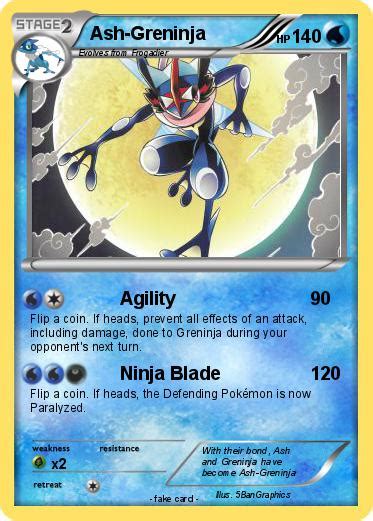 The pokémon company international is not responsible for the. Pokémon Ash Greninja 81 81 - Agility - My Pokemon Card