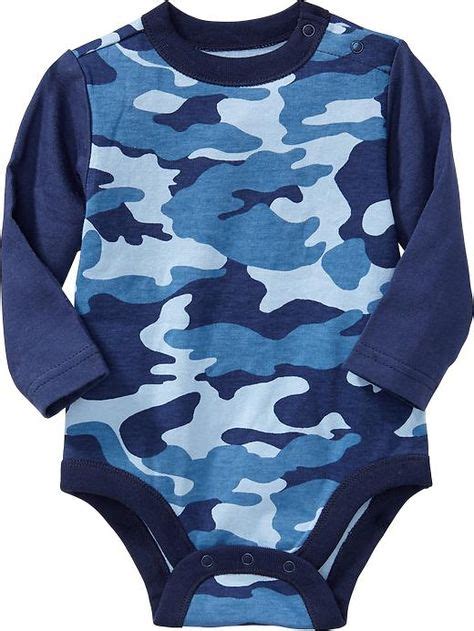 Camo Long Sleeved Bodysuit Baby Boy Tops Baby Boy Outfits Bodysuit