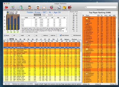 The cheat sheet creator is the easiest. Fantasy Baseball Draft Software for Mac
