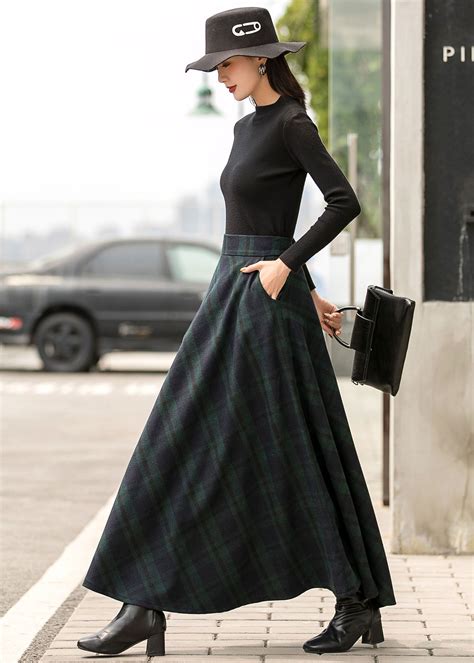 This Winter Wool Skirt Is A Classic Piece Of Tailoring That Will See
