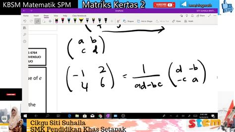 Kupasan mutu jawapan, soalan kbat, soalan sebenar peperiksaan spm. (KBAT) Teknik Mudah Menjawab topik Matriks SPM Kertas 2 ...