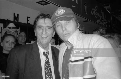 Harry Dean Stanton And Dwight Yoakam In Los Angeles California In