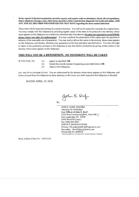 Notice Of Filingaffidavit Of Service Returned Served Subpoena Duces