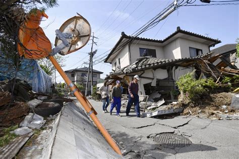 Japan Earthquake Daylight Shows Extent Of Damage After 9 Killed Nbc News