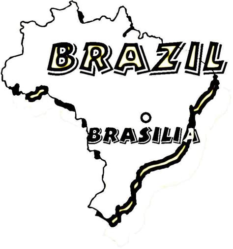 Desenhos De Mapa Do Brasil Para Colorir Pintar E Imprimir