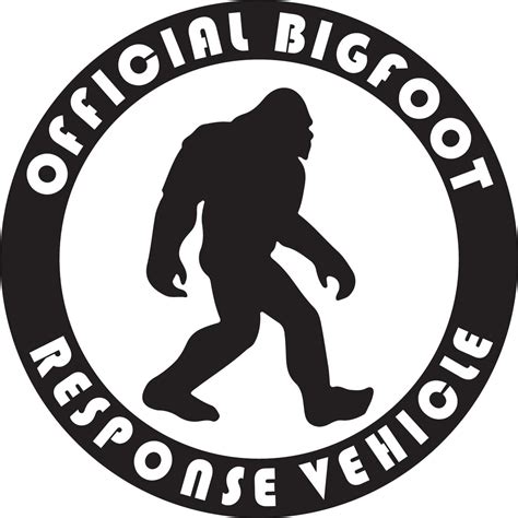 Bigfoot Response Vehicle Vinyl Decal Stickercars Trucks Vans Walls