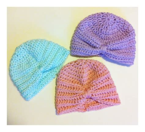 You need to know two measurements before you begin: Crochet Baby Turban Pattern - Kozy and Co