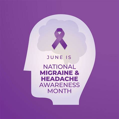 Vector Graphic Of National Migraine And Headache Awareness Month Good