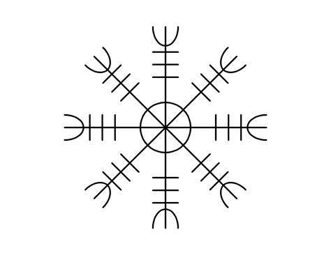 Aegishjalmur Nordic Symbols Viking Tattoos Norse Tattoo