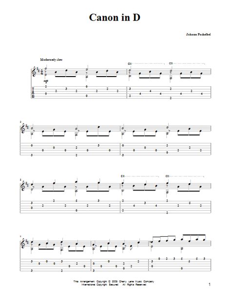 Canon in d (c version) easy version johann pachelbel. Canon In D | Sheet Music Direct