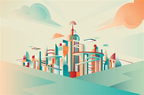 Future Cities Illustrations Delicious Illustrations City
