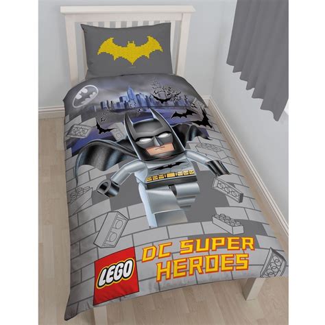 Lego Dc Superheroes Batman Single Duvet Cover New 2 In 1 Bedding