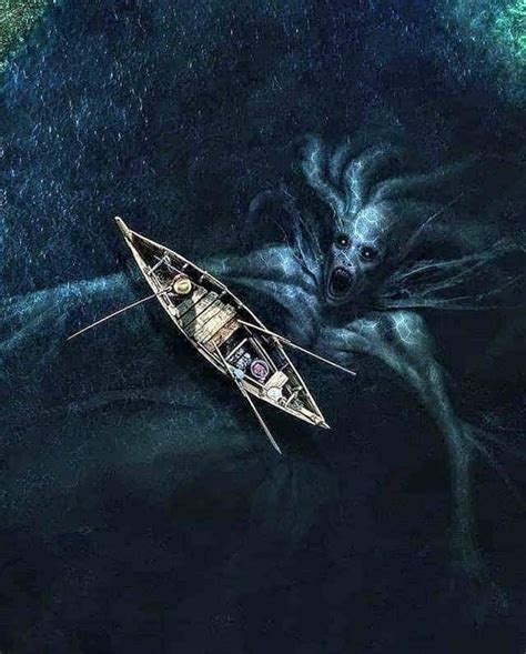 Pin By Eliy Cruz On Art Sea Monster Art Scary Art Mythical