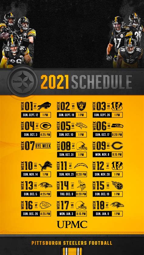 2022 Steeler Schedule - Season Schedule 2022