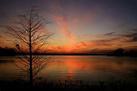 Fall Sunset Photograph By Chris Demonbreun