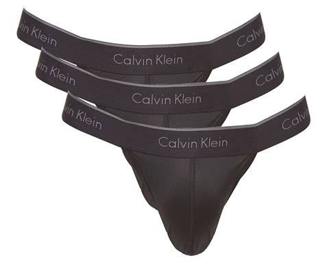 Calvin Klein Men S Microfibre Stretch Y Back Thong Pack Black Catch Com Au