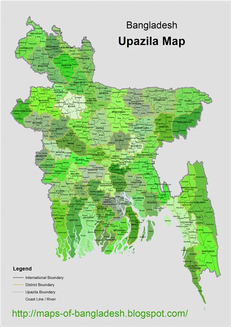 Maps Of Bangladesh Upazila Map Of Bangladesh