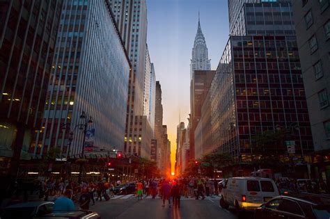 Manhattanhenge 2014 Street View New York City Photography