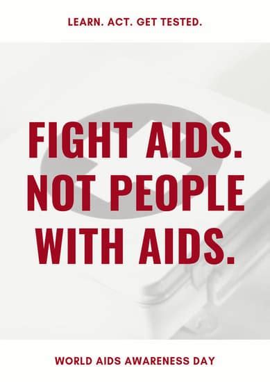 Customize 29 Hiv Aids Poster Templates Online Canva